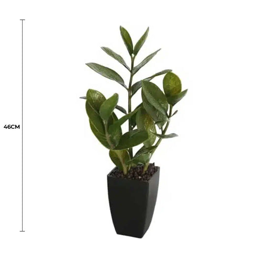 Artificial ZZ plant (Zanzibar) in pot, 46cm, view 2