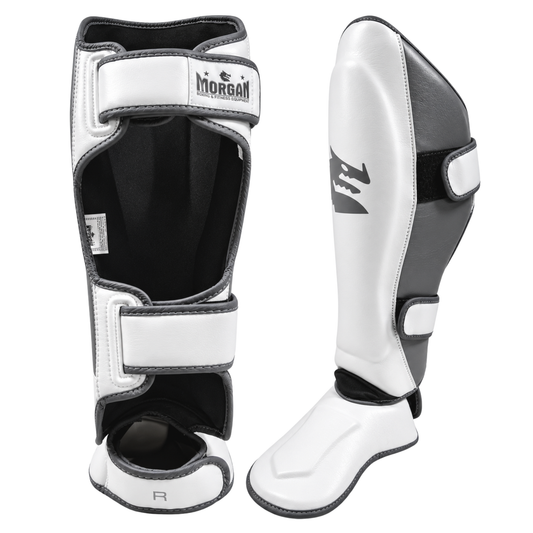 Morgan White Knight Shin & Instep Protectors