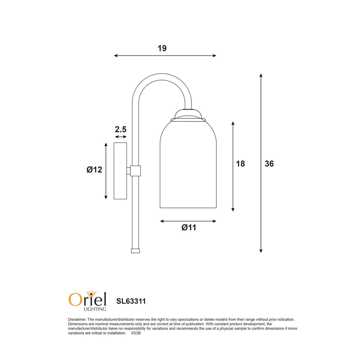Opal Matt Glass Wall Light - Arlington Wall White