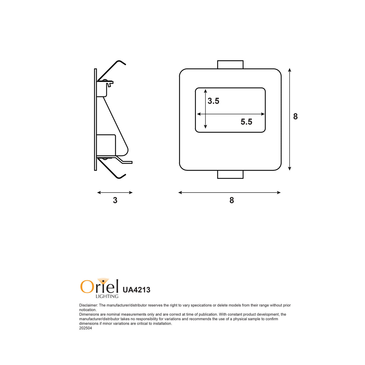 3W Tri-Colour Recessed Wall Light - Peko.3 Tricolour