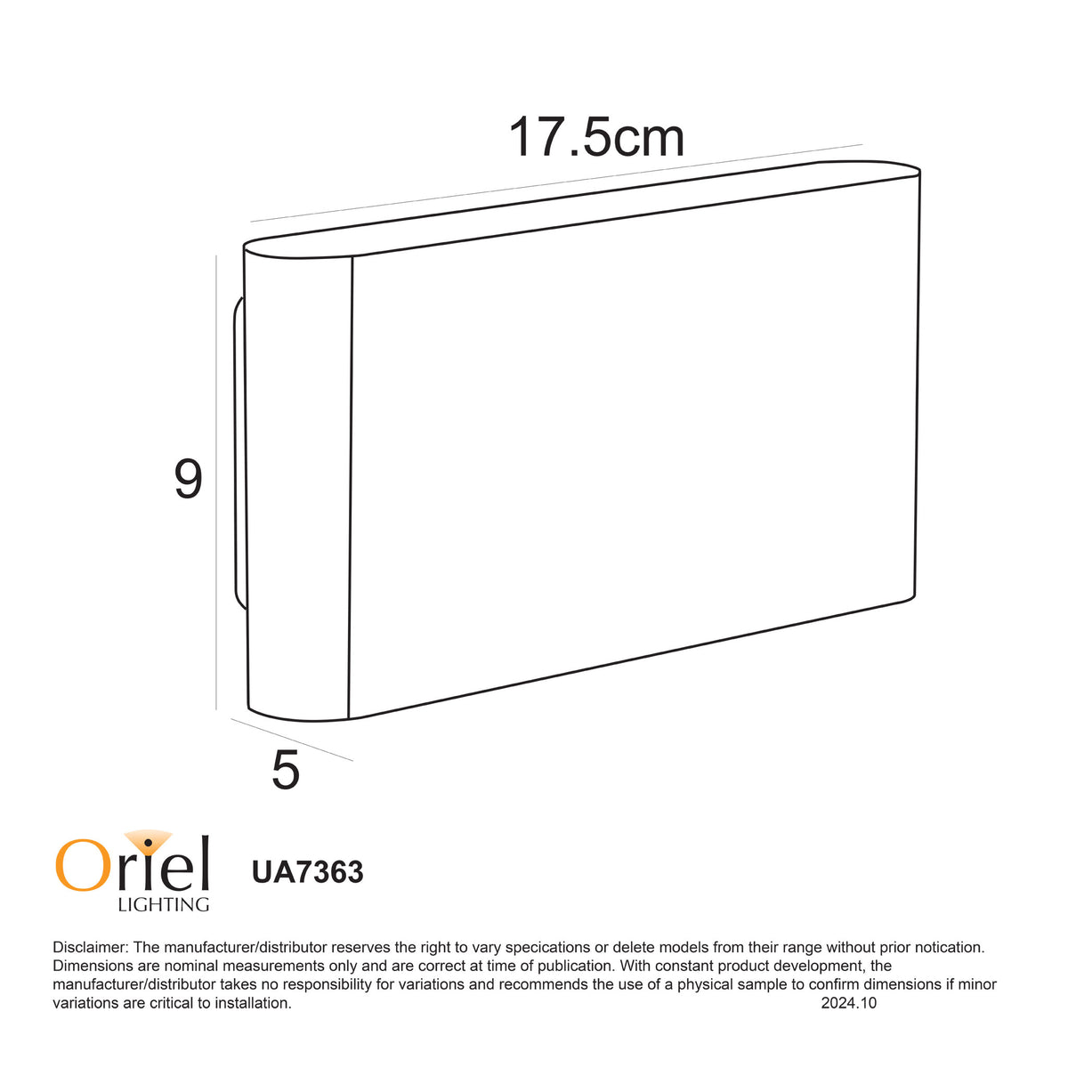 Up/down LED Wall Washer - Wash 2X6 Black