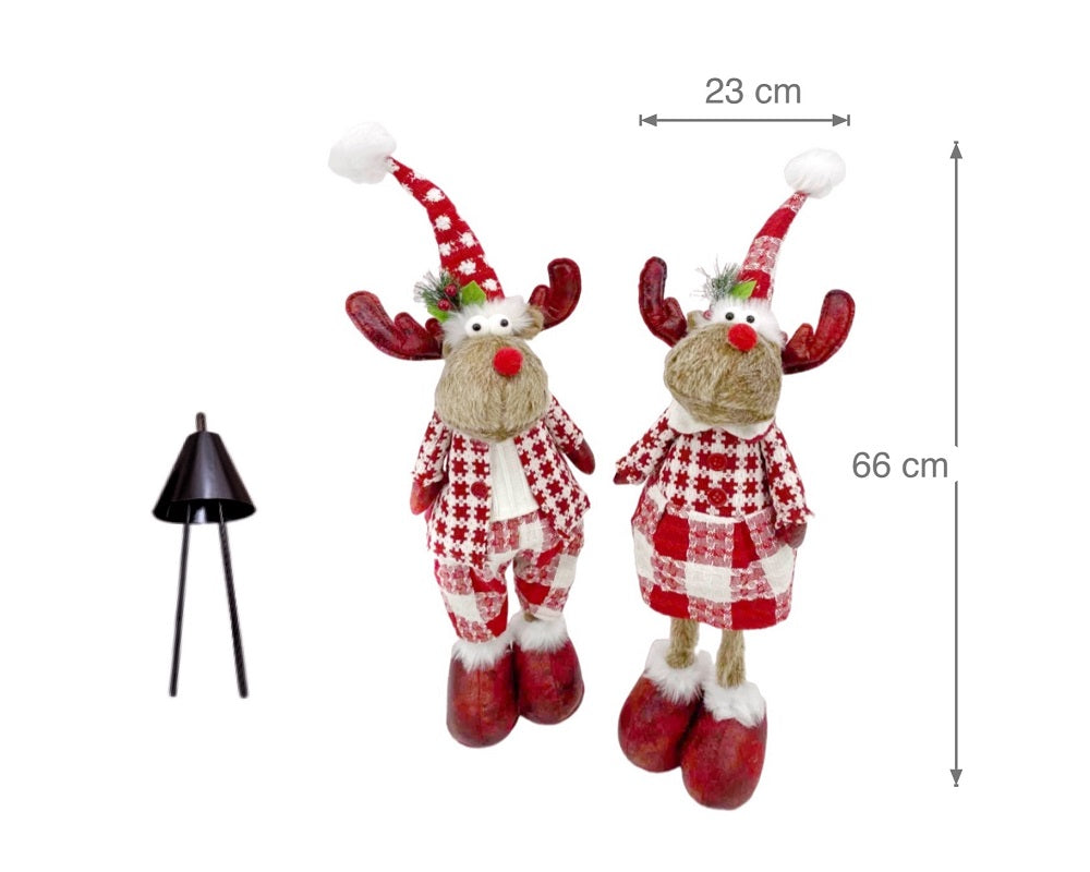 bulk 6 Mr & Mrs Dasher Standing Deer 66cm