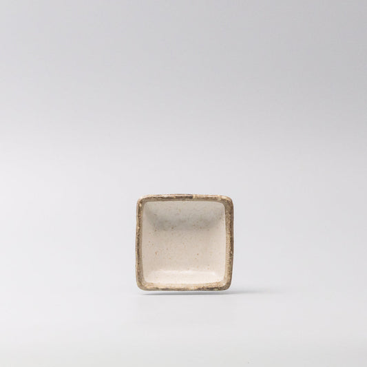 Sauce Dish Square 7cm Flax Glaze - Image 2