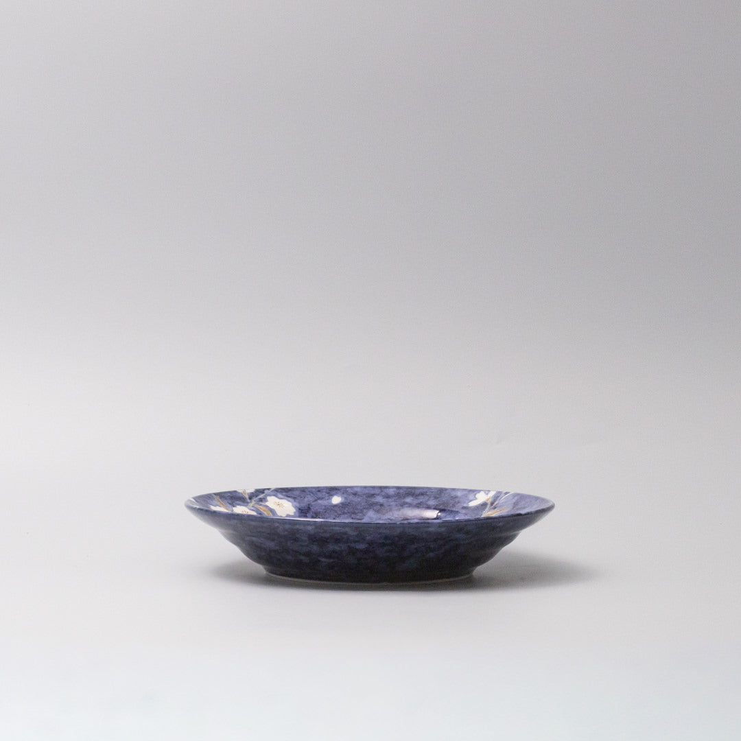 Bowl Open Shallow 20cm Indigo Sakura Design - Image 4