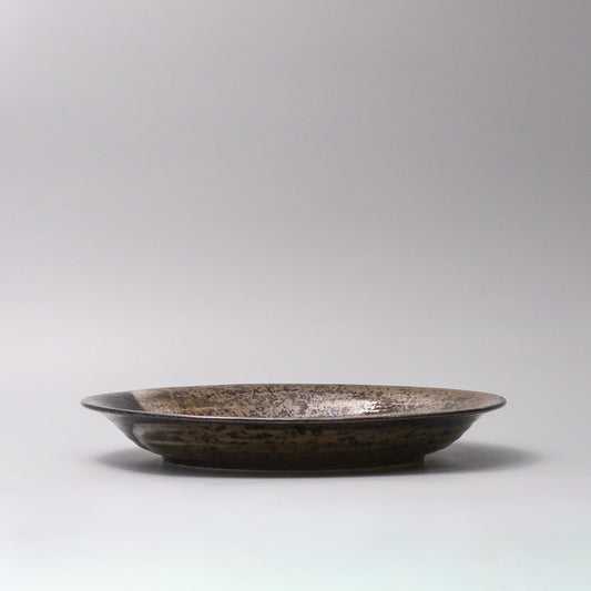 Plate 28cm Bronze Brushstroke Glaze - Image 2