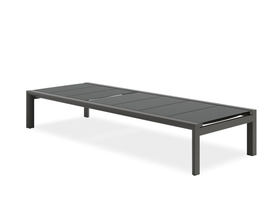 Alvor Sun Lounge - Charcoal - Black Mesh