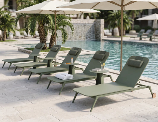 Amalfi Sun Lounge - Green