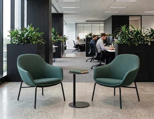 Core Lounge Chair - 4 Post Base - Green