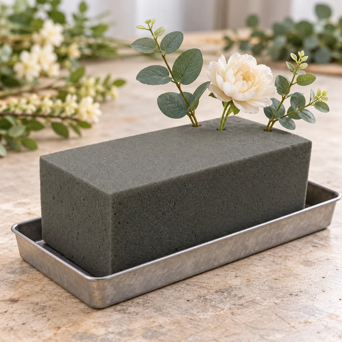 20 Pieces of Dry Floral Foam Bricks 23cm x 11cm x 8cm (Artificial Plant Foam Blocks - formaldehyde FREE)