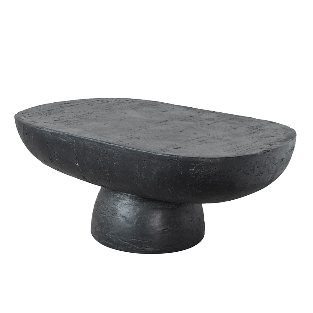 Ezra Black Cement Coffee Table 92cm