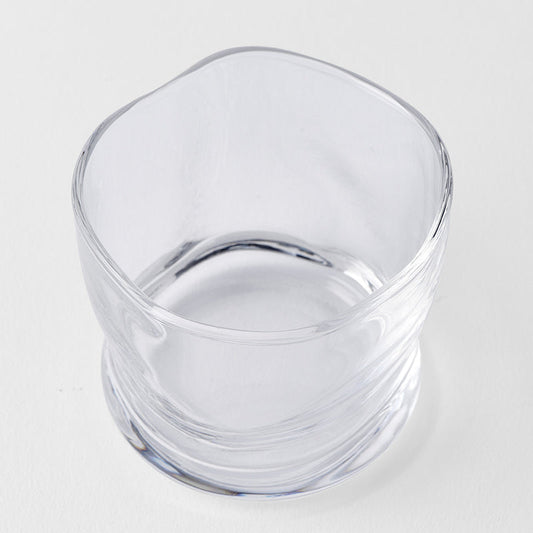 Glass Sake Cup 80ml Fluid Design - Image 2
