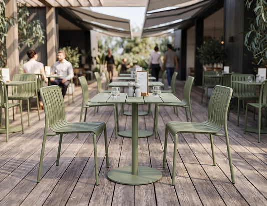 Roku Cafe Table - Outdoor - Eucalyptus Green