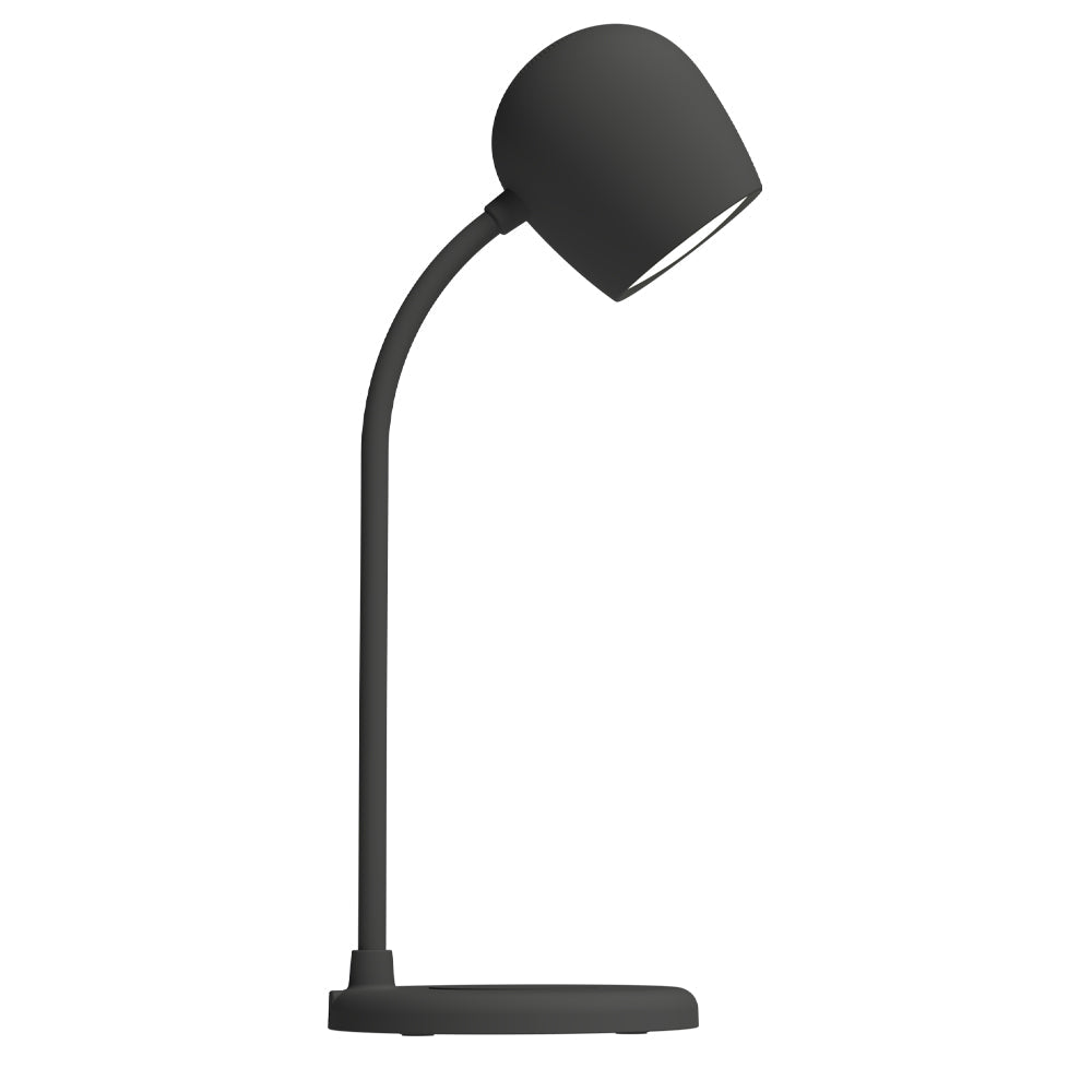 Kreafunk Ellie Lamp W/ Qi Charger And Bluetooth Speaker - Black