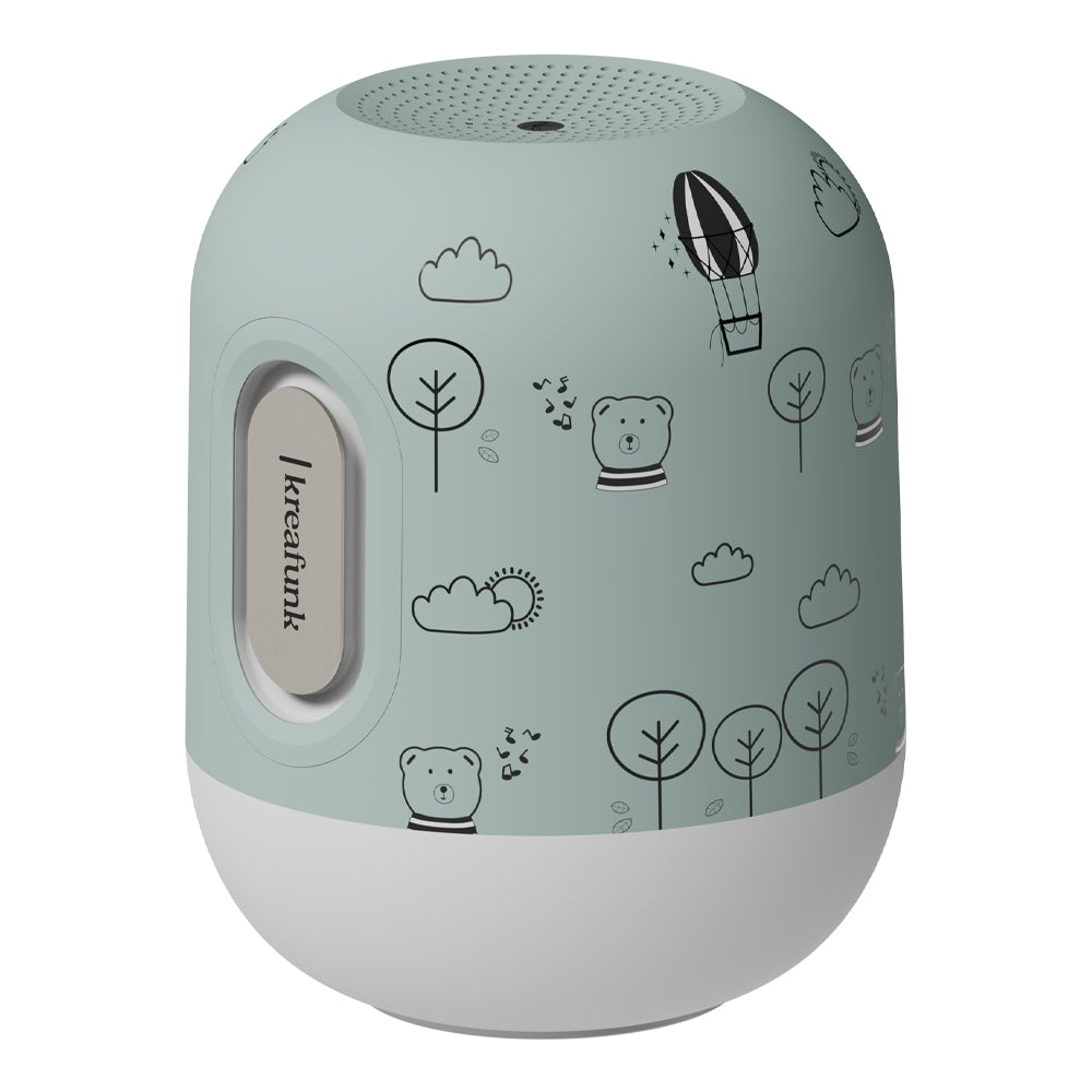 Kreafunk Kids Glowie Bluetooth Speaker W/ Light - Dusty Green