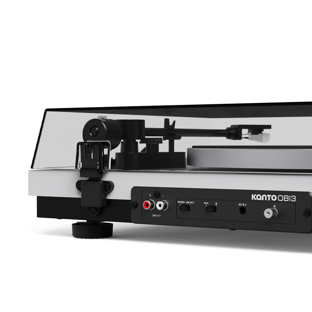 Kanto OBI3 (2nd Gen) Turntable with Bluetooth 5.3, Preamp, and Pitch Control - Matte White