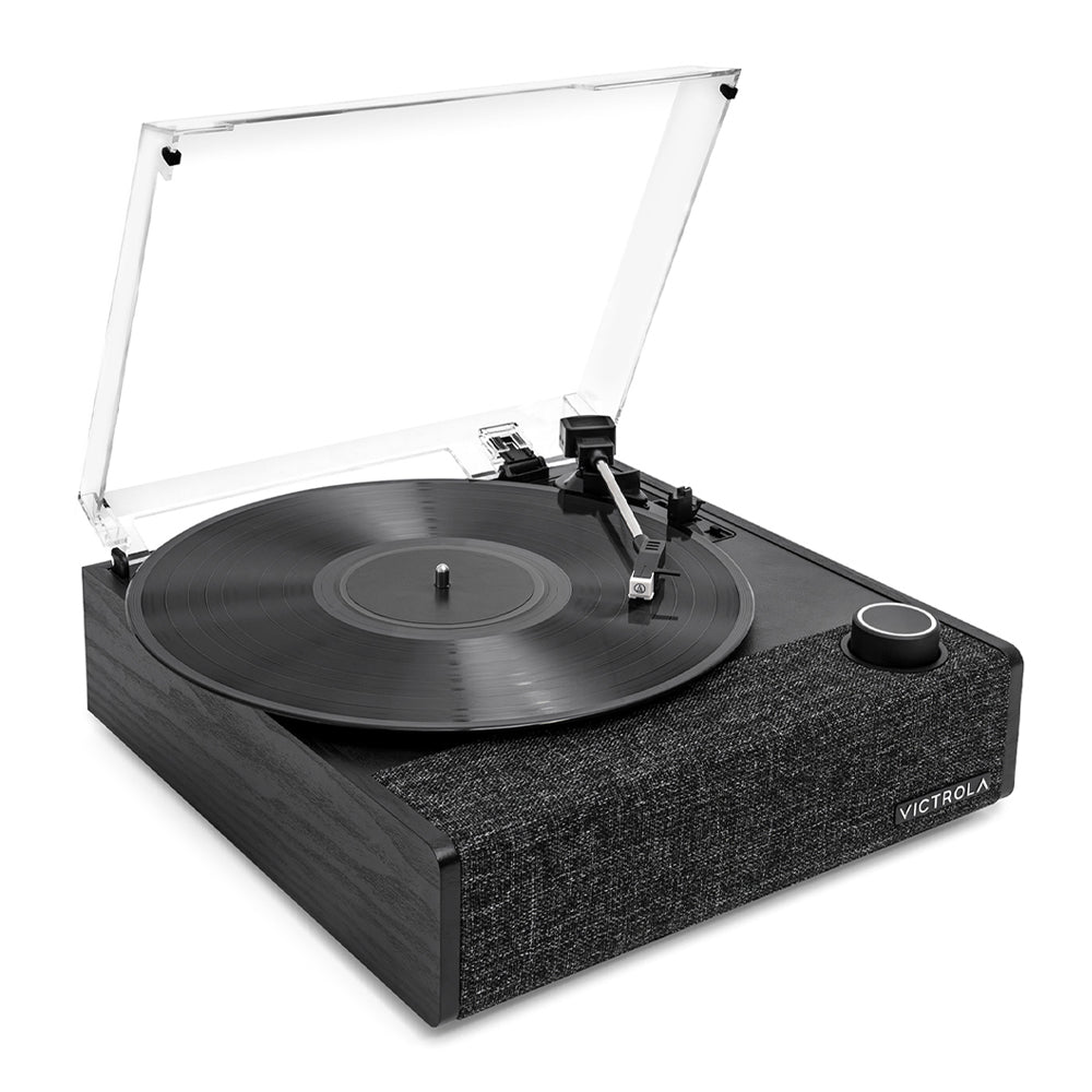 Victrola Eastwood II Turntable - Black + Turntable Stand Bundle - Black