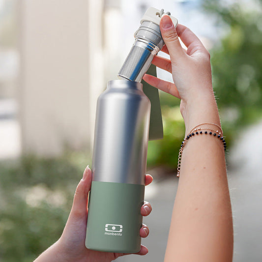 Monbento MB Steel Insulated Bottle - Green Natural