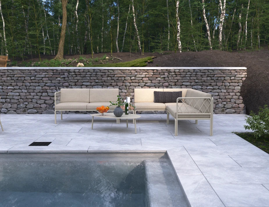 Seville Config D Corner Sofa - Latte - Outdoor