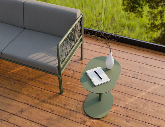 Deck Side Table - Outdoor - Eucalyptus Green