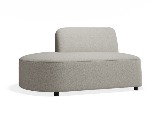 Atticus Modular Sofa Section - Left Open End - Oyster Grey