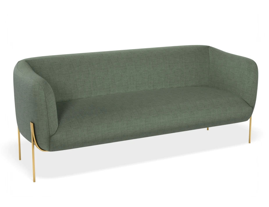 Belle 2.5 Seater Sofa - Kelp Green