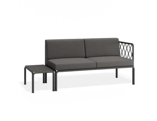 Seville Config F - 2 Seater Sofa - Charcoal - Outdoor
