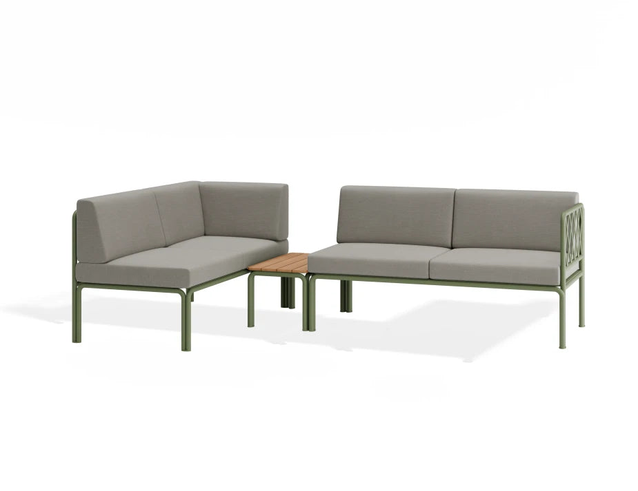 Seville Config H Corner Sofa - Eucalyptus Green - Outdoor