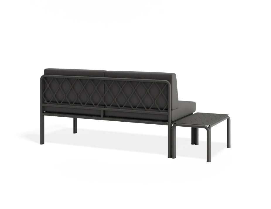 Seville Config F - 2 Seater Sofa - Charcoal - Outdoor