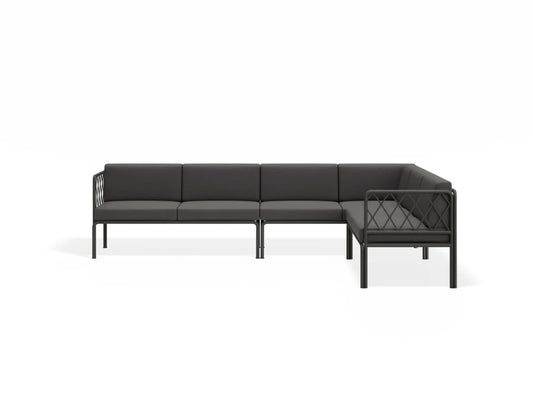 Seville Config D Corner Sofa - Charcoal - Outdoor