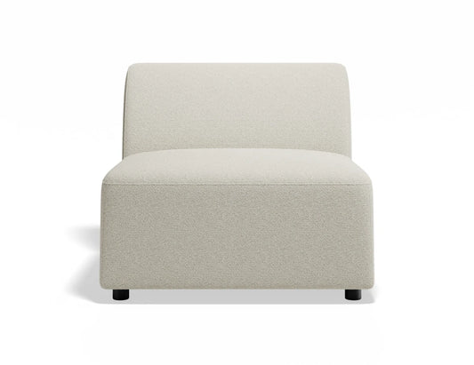 Atticus Modular Sofa Section - Armless - Ivory Cream