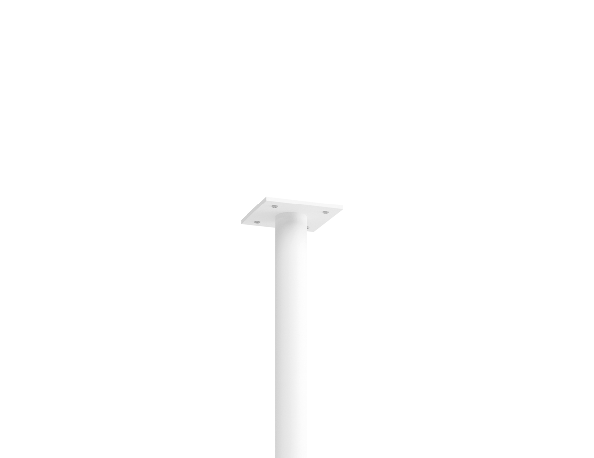 Roku Cafe Table Base & Pole 71cm - Outdoor - White
