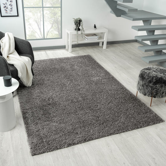 Fleecy 395 Ash Shaggy Rug