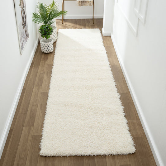 Fleecy 393 Sand Shaggy Hallway Runner