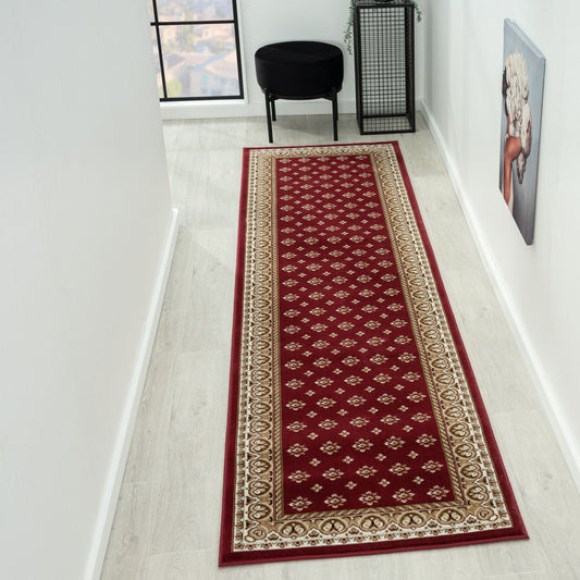 Royal 525 Red Traditional, Classic Hallway Runner