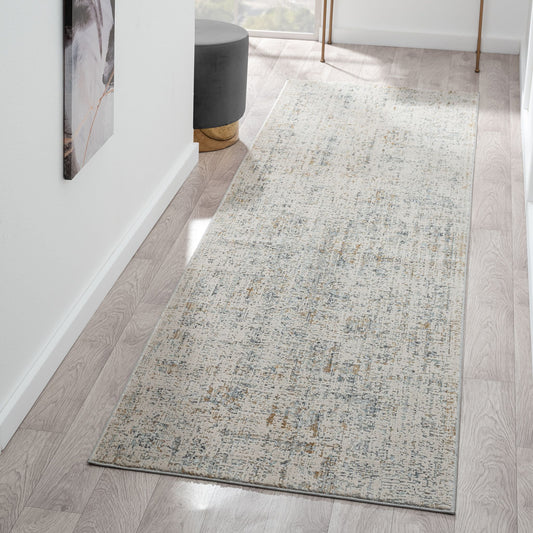 Aubrey 6738 Sand Abstract, Traditional Hallway Runner