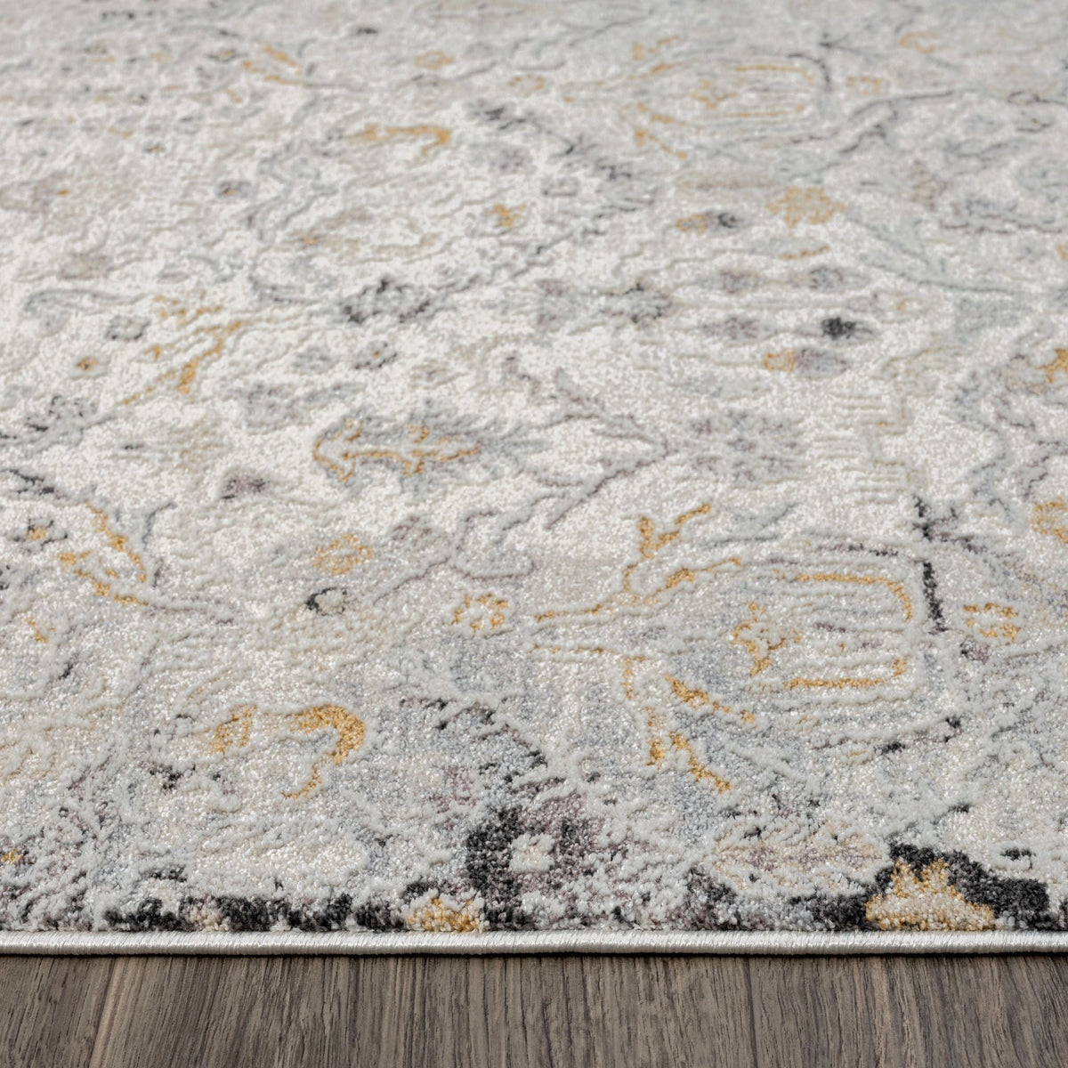 Easton 462 Silver Abstract, Transitional Rug
