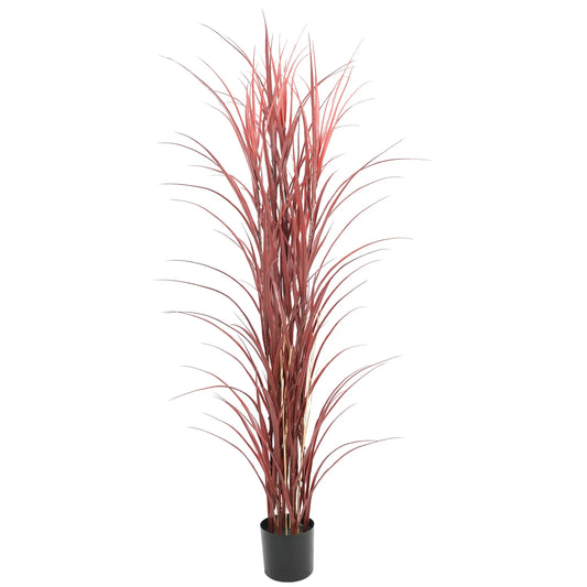 Burgundy artificial yucca grass in pot, 180cm, UV resistant, view 2