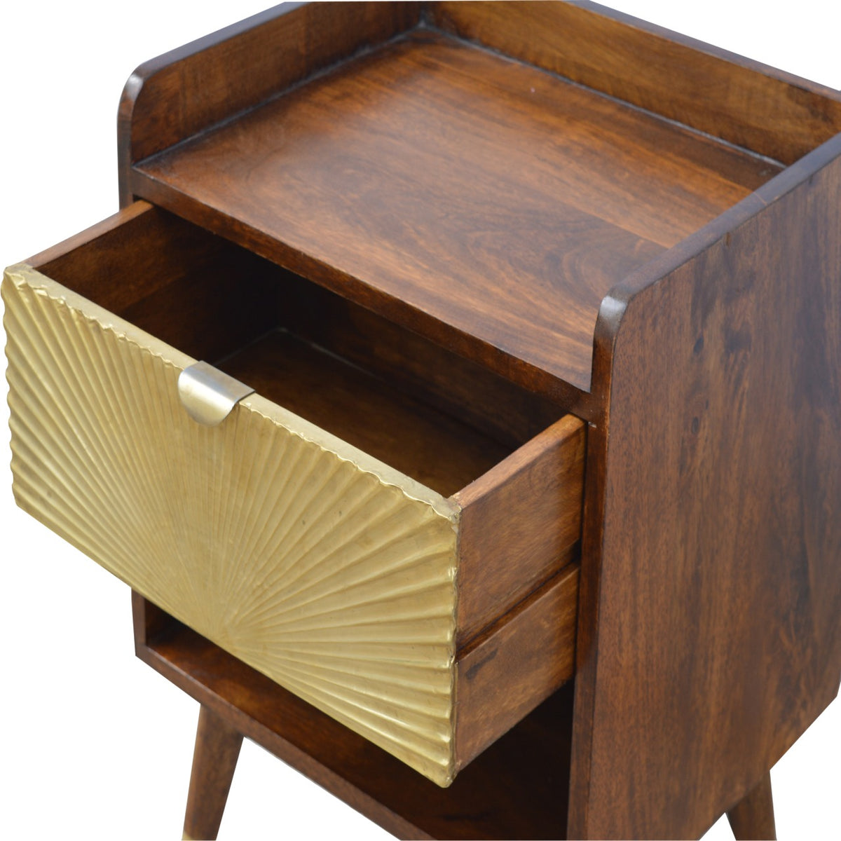 Manila Gold Chestnut Bedside 58cm