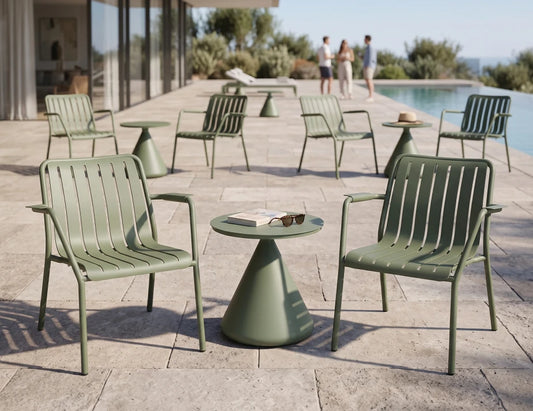 Roku Lounge Chair - Outdoor - Eucalyptus Green