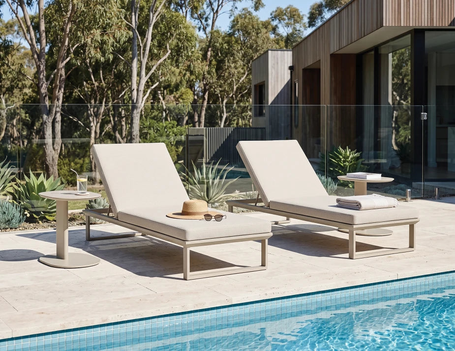 Deck Side Table - Outdoor - Latte