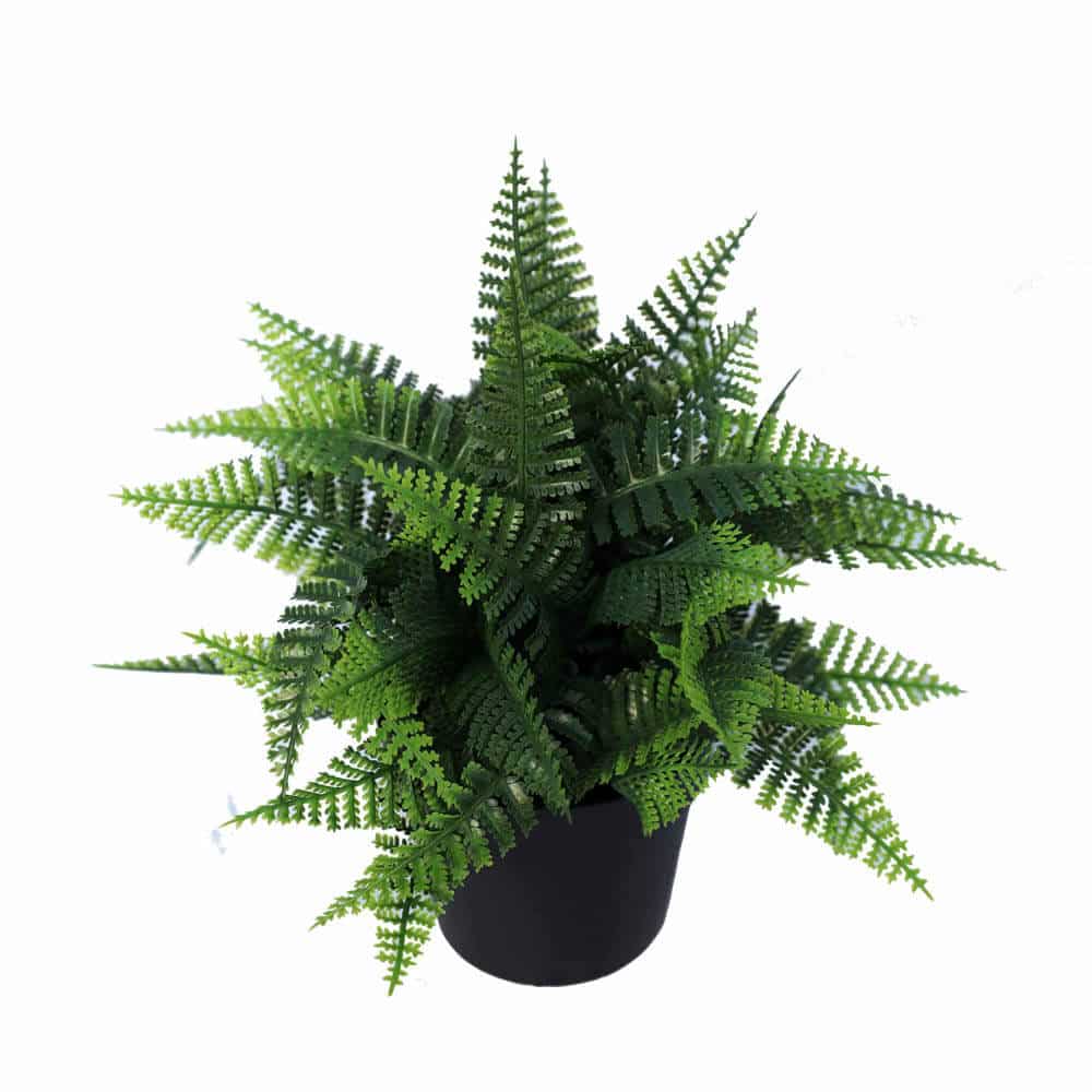 Small Potted Artificial Persa Boston Fern Plant UV Resistant 20cm - Image 3