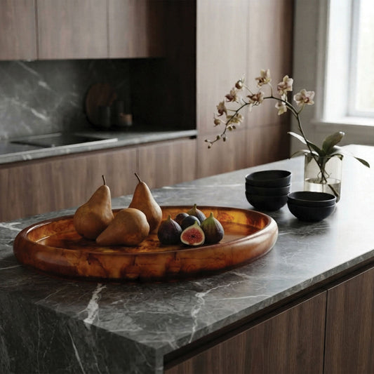 Urban Attitude MIA Extra Large Bowl Height 6cm, Width 37cm, Length 49cm - Burnt Amber