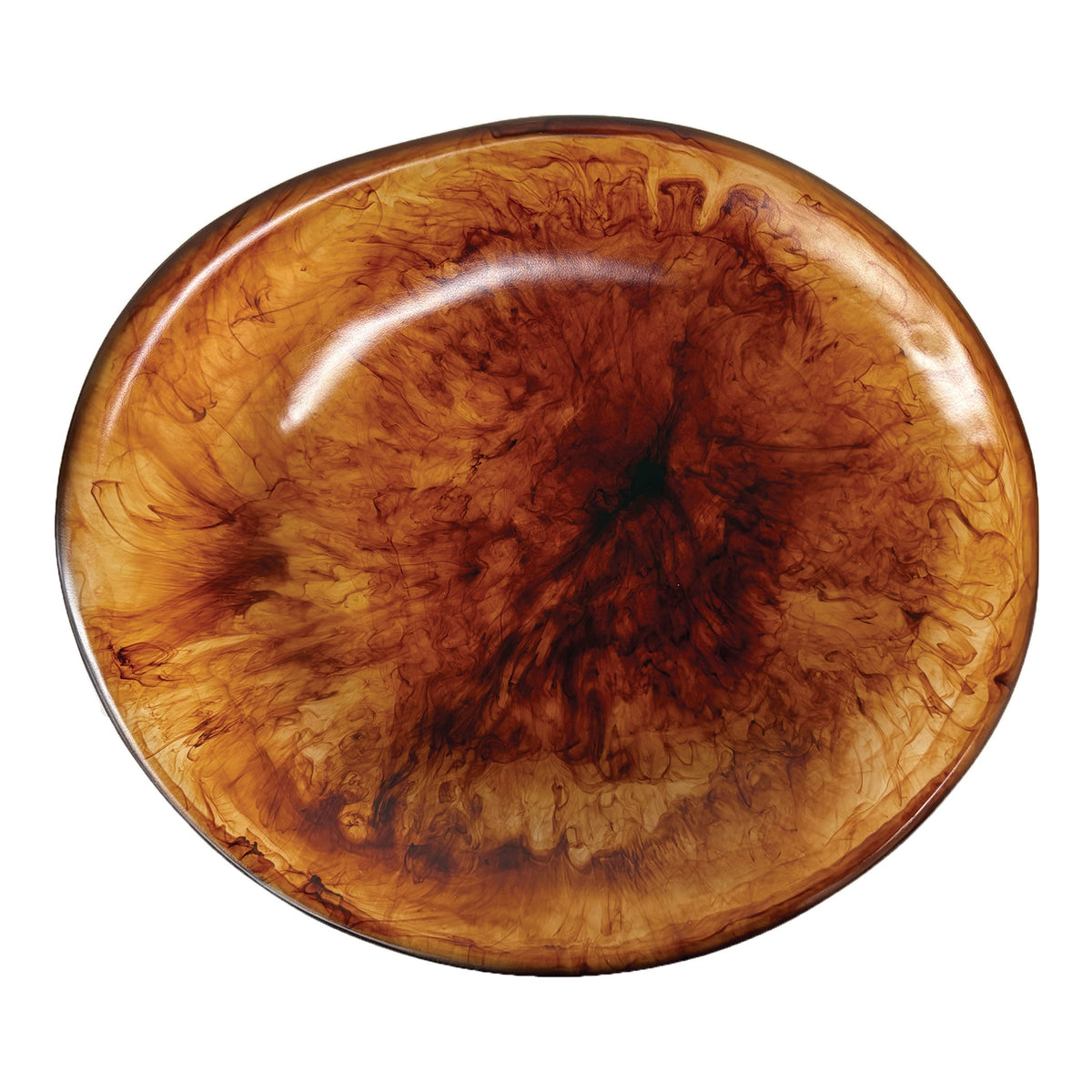 Urban Attitude SHAY Extra Large Bowl Height 6cm lowest 12cm highest by Width 52.5cm x 60cm - Dark Cocoa