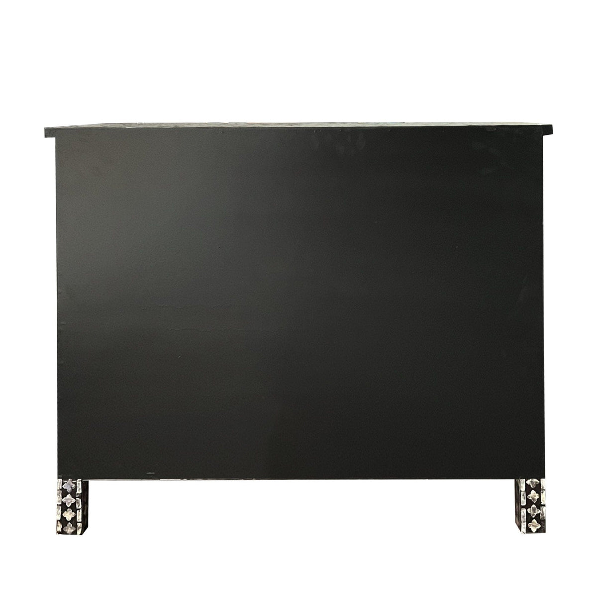 Vesper Monochrome Mother of Pearl Three Drawer Chest 92cm