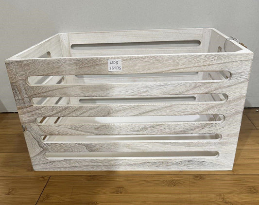 Wood Crates White Wash 40cm - Image 2
