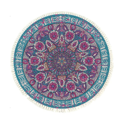 Mandala Area Rug 120cm for Living Room & Bedroom - Design 3