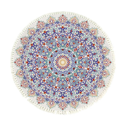 Thick Mandala Round Rug 120cm - Design 2