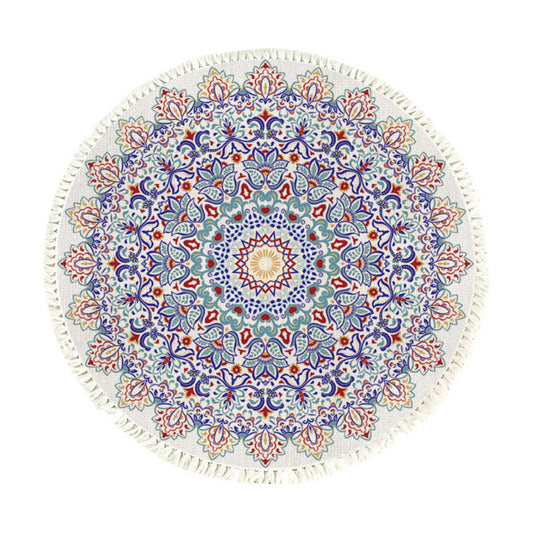 Mandala Area Rug 120cm for Living Room & Bedroom - Design 2