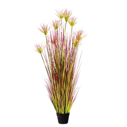 Artificial Papyrus Plant Purple-Red 150cm