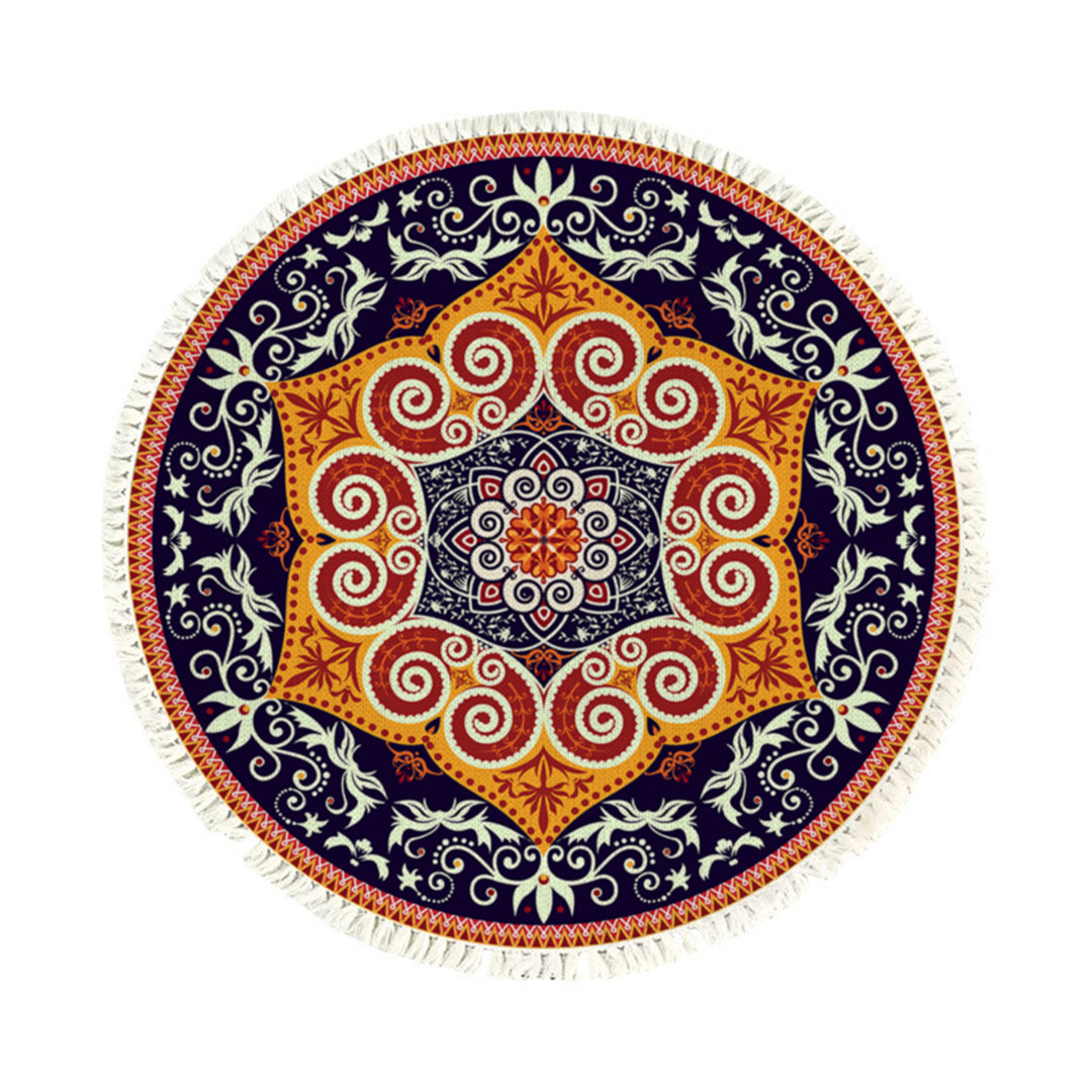 Ethnic Mandala Round Rug 90cm